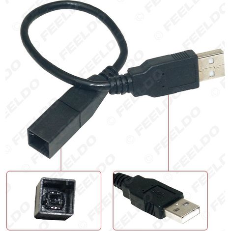 Câble AUX vers USB compatible avec Honda City, Accord, Odyssey, Crosstour/Civic, câble de modification USB pour autoradio