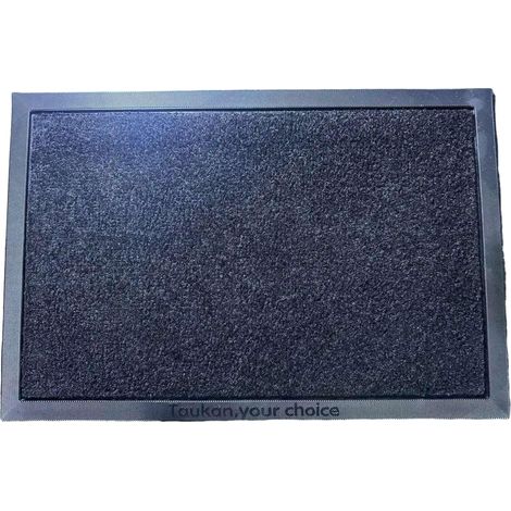 Zerbino Ingresso Porte Scarpe Antiscivolo 60x40 cm Nero (1/5)