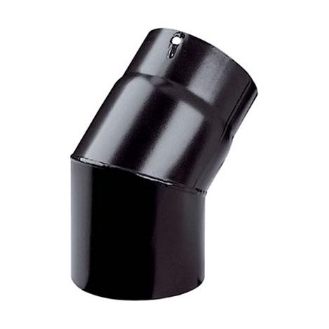 GOMITO LEGNA 45  ° PLUS NERO OPACO SAVE  CM 12