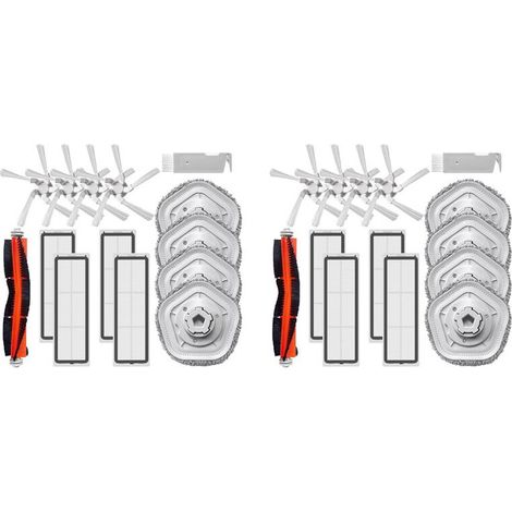 Juego de 2 piezas: cepillo principal, cepillo lateral, filtro HEPA, paño de limpieza para aspiradora robot Bot W10 W10 Pro y repuestos. (1/4)