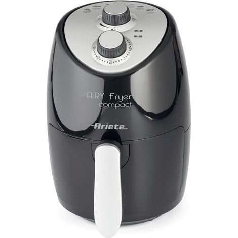 Ariete 4617, Airy Fryer Compact, Friggitrice Ad Aria, Capacità 2 L, 1000 W, Temperatura Max 200°C, Nero (1/5)