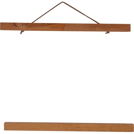 Cadre Photo Magnetique Bois - 30 cm - Pour Affiches Photos Tissus - Lot de 4 Barres - Sans Vis ni Perforation (1/5)