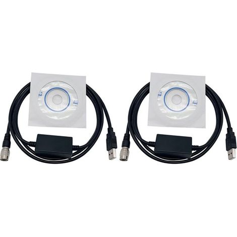 2 neue USB-Daten-Downloadkabel für Totalstation 6-Pin Kabel NPL 352/DTM 522/DTM 322/DTM552 (1/5)