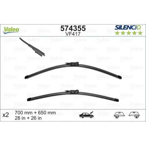 Balai d'essuie-glace VALEO 574355 (1/4)