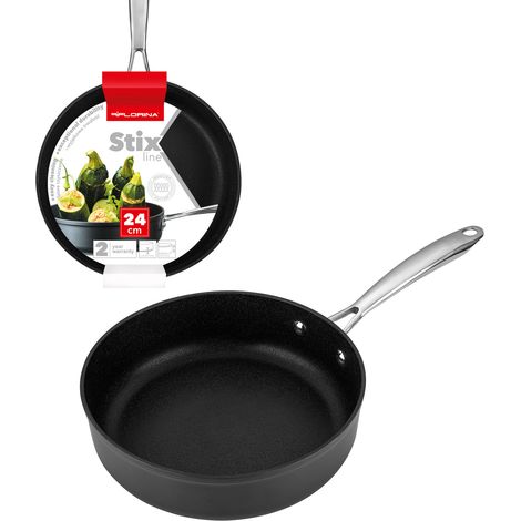 Poêle à frire Florina Stix en aluminium, compatible induction et gaz, 24 cm, 2,5 l