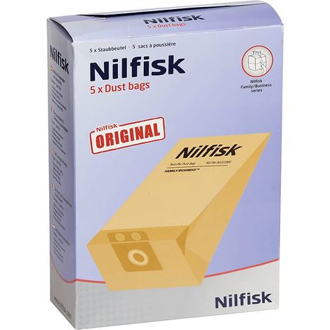Boite de 5 sacs FAMILY / BUSINESS (158190-44397) (82222900) Aspirateur NILFISK (1/2)