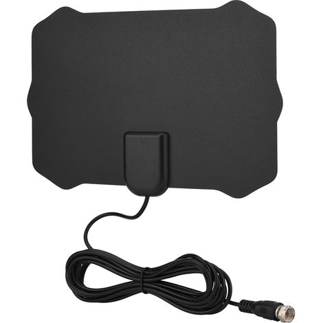 Antenne Numérique HD 25db pour Téléviseur, Amplificateur Signal VHF UHF, Récepteur TV Numérique Compact (1/5)