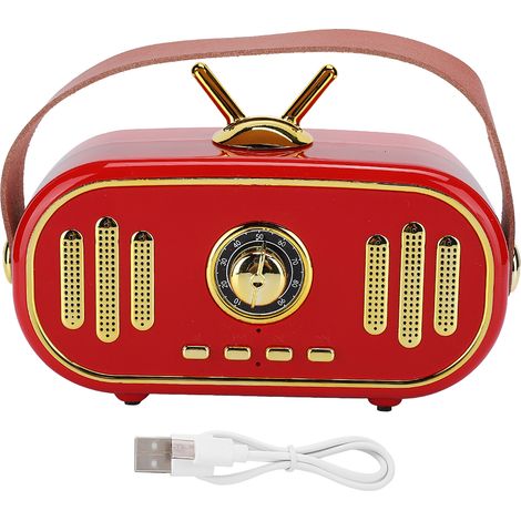 Mini-Akku-Bluetooth-Lautsprecher im Retro-Stil mit Kartenleser (1/5)