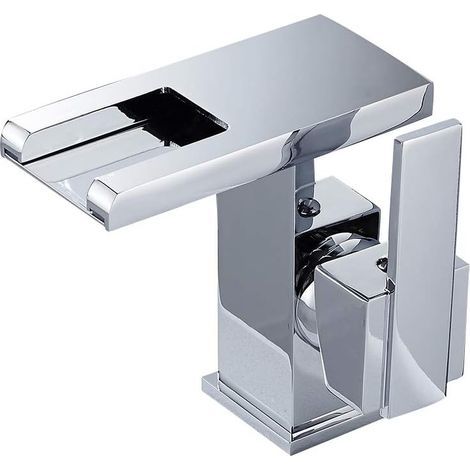 Grifo de baño con cascada LED, color plata. (1/5)