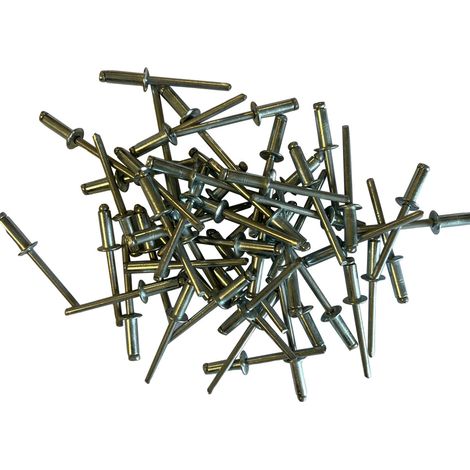 Sachet de 500 rivets acier standards de 4.8 x 14