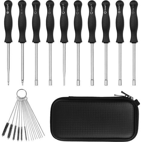 Set mit 10 gängigen 2-Takt-Vergasereinstellschraubendrehern – Vergasereinstellwerkzeug für Kleinmotoren – Vergaser-Reparatursatz (1/5)
