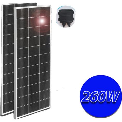 Pannello solare, materiale monocristallino, alta efficienza, 260W 1045x550mm (1/2)