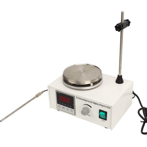 Magnetrührer mit Heizplatte, Digitalanzeige, konstanter Temperaturregelung, Laborrührer, 220-V-EU-Stecker (1/5)
