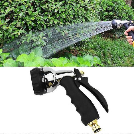 Water Hose Nozzle Spray Nozzle, Metal Garden Hose Nozzle With Adjustable Spray Patterns,50% Offer (1/5)