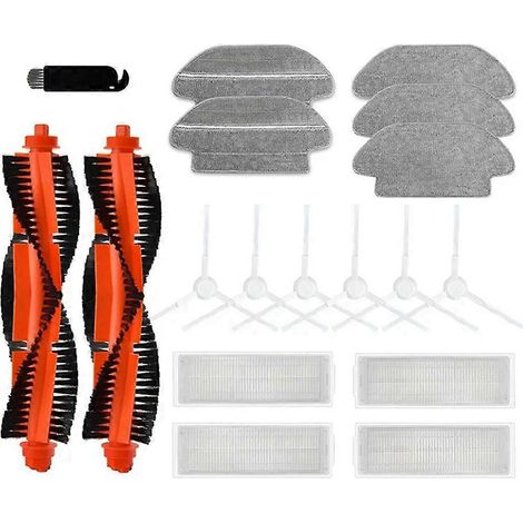 Pour Xiaomi Mijia Mi robot aspirateur laveur P Pro filtre HEPA Rouleau brosse principale et latérale chiffon de lavage de rechange accessoires (1/5)