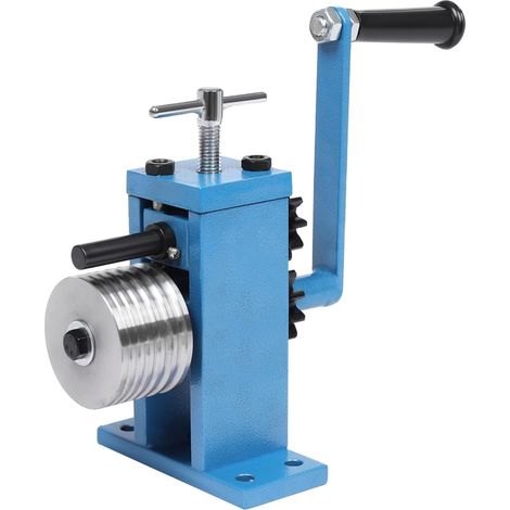 Presse à anneaux et boucles d'oreilles, machine à cintrer, outil de fabrication de bijoux, 11,8 x 5,5 x 22,5 cm, à manivelle pour le traitement des bracelets, bagues, boucles d'oreilles, etc