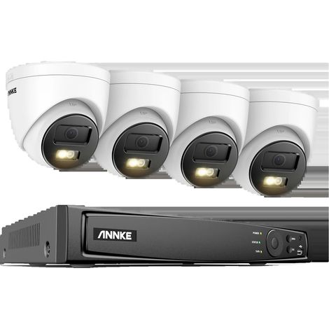 Système de Caméra de Sécurité, 8 Canaux, Résolution 4K, 8CH 4Pcs Caméra-r, Aucun-d (1/2)