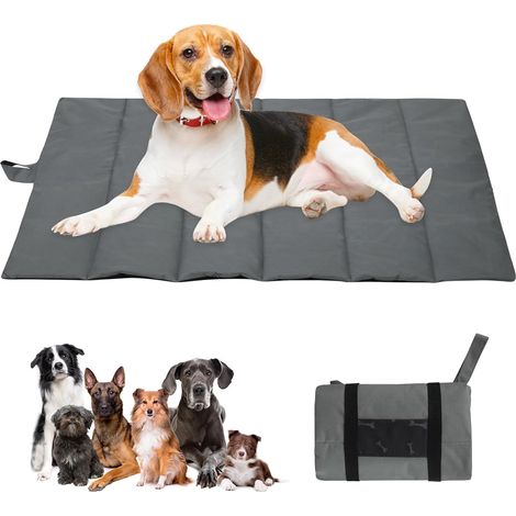 Couverture de Camping Voyage pour Chien, Tapis Imperméable Extérieur pour Chien 108 66CM, Tapis D'entraînement pour Chiot, Tape Educateur pour Chiens pour Chiots Chatons (1/5)