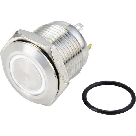 TRU COMPONENTS TC-10090924 GQ16F-10E/J/W/24V/S Vandalismusgeschützter Drucktaster 48 V/DC 2 A 1 x Au (1/2)