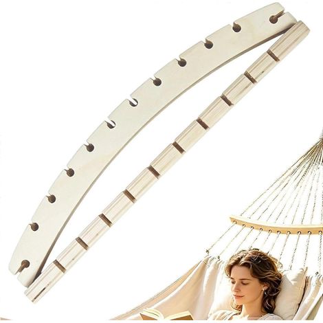 Barres d'écartement en bois pour hamac, lot de 2 tiges de support détachables, empêchent l'affaissement et le plissement, support stable et uniforme, bois dur durable