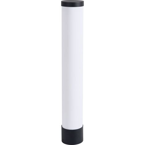 Lámpara de bolardo de jardín exterior moderno 80 cm de aluminio LED negro Manol (1/5)