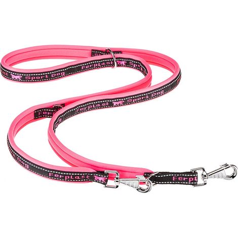 Ferplast SPORT DOG GA Guinzaglio imbottito per l'addestramento di cani. Vari colori e misure.. Variante GA25/200 - Misure: 25 mm x L 200 cm - Fucsia