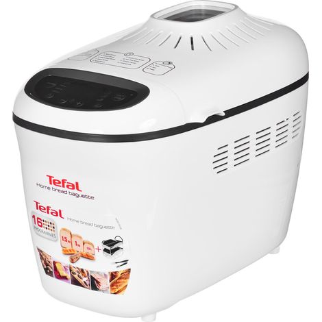 Tefal PF610138 1600W Color white - Macchina per il pane (Colore bianco, 1,5 kg, Pasta per baguette, Pasta per dolci, 750 g, 1600 W) (1/5)