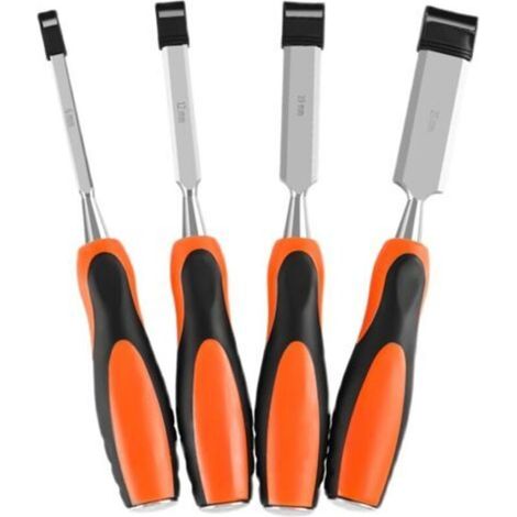 Ciseaux à bois, ciseaux à sculpter, gouges, pour le travail du bois, outils robustes disponibles en 6 mm, 12 mm, 18 mm et 25 mm.