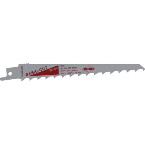 RUKO 5x lame de scie sabre 8905 HCS avoyée fraisée - 33189055 (1/5)