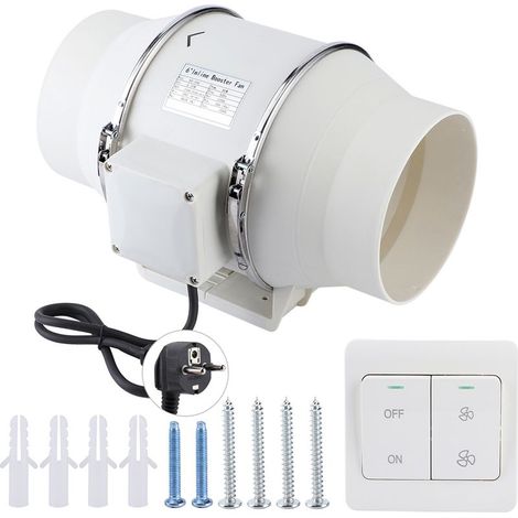 Système de Ventilation de cuisine de salle de bains d'extracteur d'air de ventilateur de conduit en ligne de rendement élevé 80W (1/5)