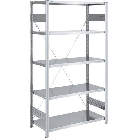 eurokraft pro, Rayonnage emboîtable de stockage galvanisé, (1/5)