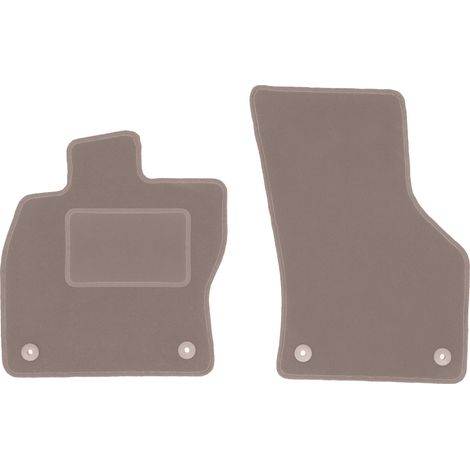 Tapis de sol avant pour : Skoda Superb III break, berline (2015-2020) beige