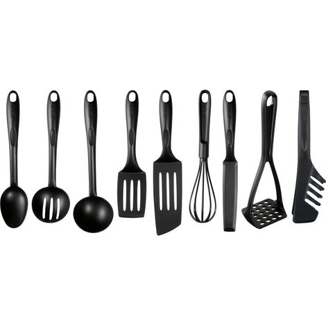Tefal K001S925 Ensemble 9 pièces noir durable