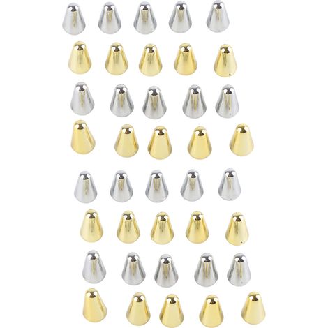 Accessoires pour instruments de musique, accessoires pour guitare, interrupteur à tournevis plat, capuchons dorés et argentés (1/5)