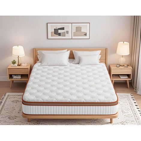 Matelas - YIDATONG - 140x200 cm - Mémoire de Forme en Gel - 28 cm d'Épaisseur - 8 Zones de Confort (1/5)