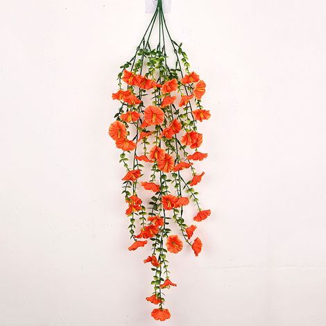 Fleur de Liseron Artificielle - Décoration Murale Intérieur et Extérieur, Fausse Fleur Grimpante pour Déco Maison, Jardin, Terrasse