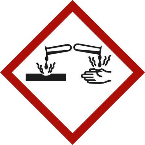 HOFFMANN Symbole pour les substances dangereuses Corrosif, Type: 03015