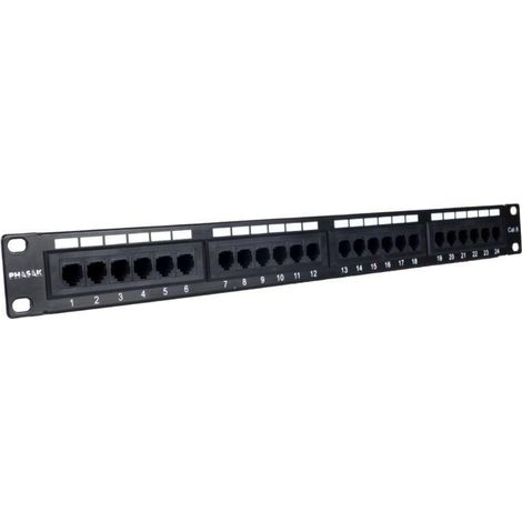 Patch Panel Phasak PU 2971/ 24 Puertos/ Cat.6A/ Altura 1U