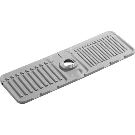 Tapis Anti-Éclaboussures En Silicone - Bac De Drainage Pliable Pour Évier - Compatible Cuisine Salle De Bain Camping Car - 44,5 X 14 X 1,6 Cm - 1 Pièce