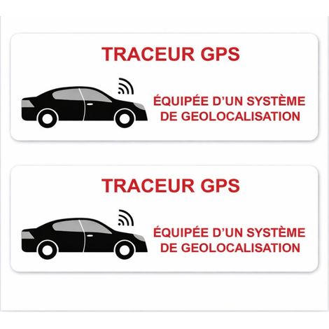 AUTOCOLLANT "TRACEUR GPS" X 2 (1/2)