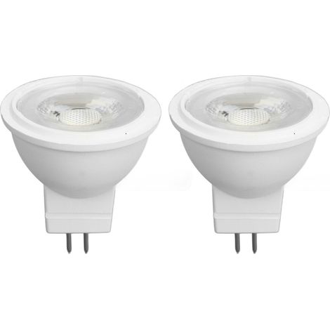 Ortviai Ampoules MR11 GU4 3 W 110 V – 2 unités, haute luminosité, dissipation thermique rapide, pour éclairage extérieur et intérieur