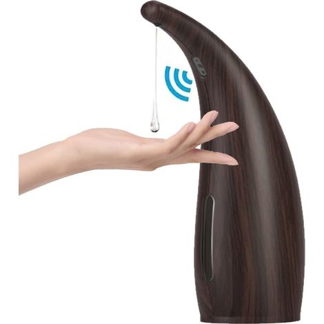 Dispensador Automático De Jabón MINKUROW Lavadora Infrarroja De Imitación Madera (1/5)