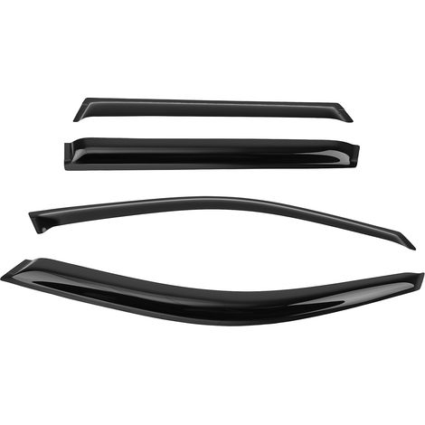 Wind Deflectors for BMW X5 E53 1999-2006 Black Tinted Outside Mount 4PC Set (1/5)