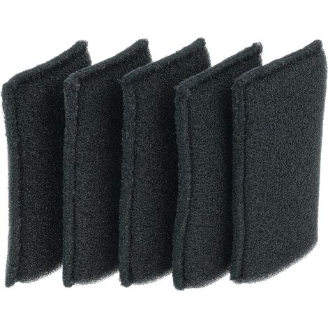 vhbw 5x filtro sostituisce EINHELL Accessory 2351135 filtri per aspirapolvere - Filtro in spugna nero
