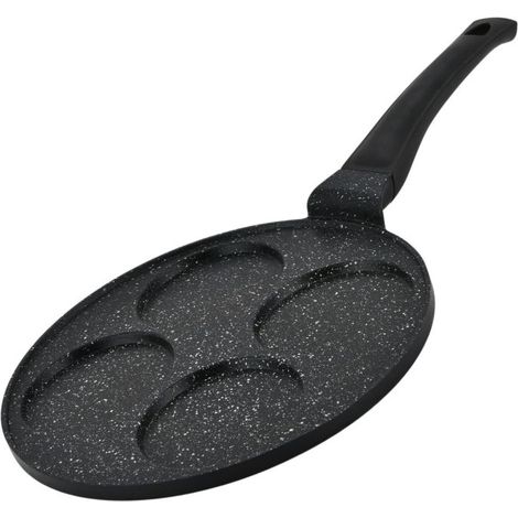 Poêle à crêpes et galettes avec revêtement en marbre 4 emplacements 26cm HGCP264HO