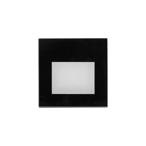 LED-Wandeinbauleuchte für Gerätedosen, eckig, schwarz - 75 x 50 mm (1/5)