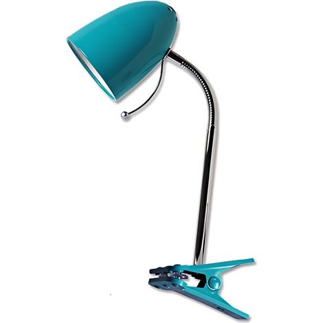 Lampe à Pince de Table Structure Solide Douille E27 Installation Simple Parfait pour Bureau Étude et Chevet