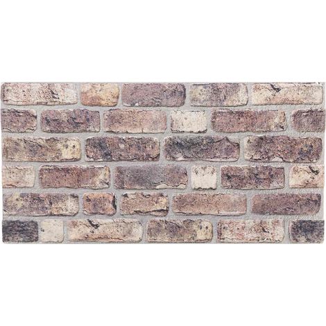 Maison Exclusive - Pannelli da parete 10 pz 100 x 50 cm Marrone Scuro Schiuma EPS (1/5)
