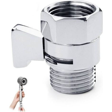 4-point internal and external threaded straight switching valve fitting, spray gun shower head, G1/2 (1/4)