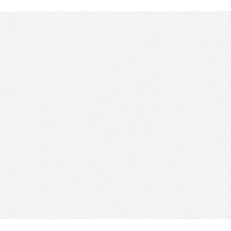 Papier peint blanc cassé pour bureau Tapisserie blanche grise pour chambre adulte Papier peint uni chambre & couloir (1/5)
